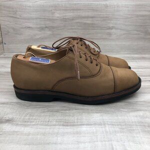 Hunt Club Shoes Mens 9M Brown Nubuck Leather Lace Up Oxfords